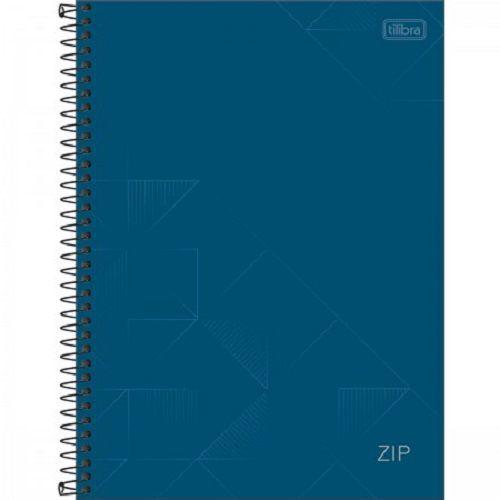 Imagem de Caderno Espiral Capa Dura 160F Zip Azul Tilibra