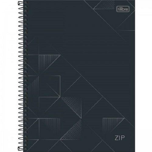 Imagem de Caderno Espiral Capa Dura 80F Zip Grafite Tilibra