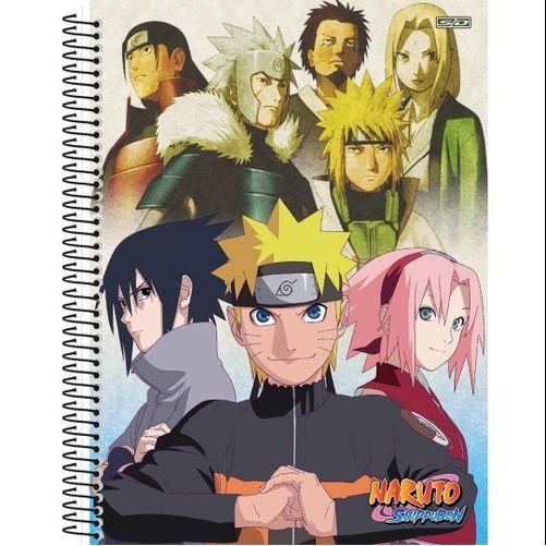 Imagem de Caderno Espiral Capa Dura Anime Naruto 10 matérias 160fls