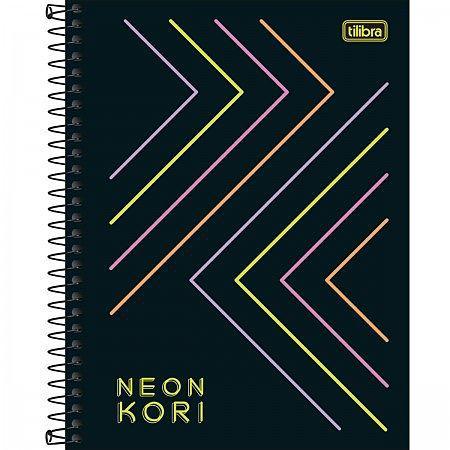 Imagem de Caderno Espiral Capa Dura Colegial Neon Kori 1 Mat Tilibra