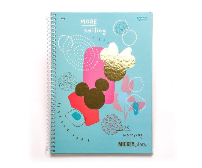 Imagem de Caderno Espiral Capa Dura Mickey Smiling 10 Materias 160 Fls