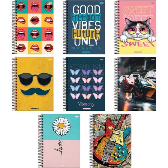 Imagem de Caderno Espiral Capa Dura ON Fleek 20X1 400 Folhas - Pacote com 2 Unidades