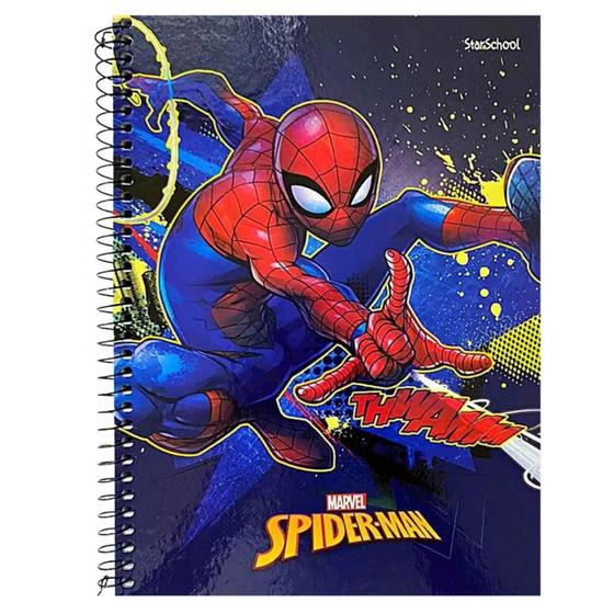 Imagem de Caderno Espiral Capa Dura Spider Man 80 Folhas Starschool