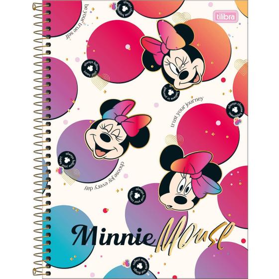 Imagem de Caderno Espiral Capa Dura Universitário 1 Matéria Minnie Tilibra