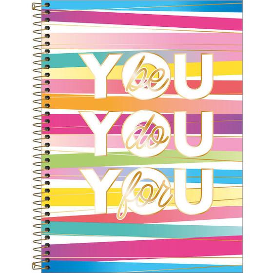 Caderno Espiral Capa Dura Universitário 10 Matérias Be Nice 160 Folhas - You You You Menor preço em Caderno Espiral Capa Dura Universitário 10 Matérias Be Nice 160 Folhas - You You You