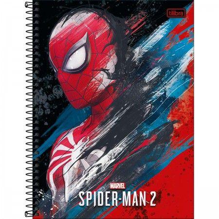 Imagem de Caderno Espiral Capa Dura Universitário 10 Matérias Spider-Man Game 160 Folhas