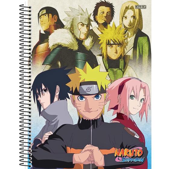 Imagem de Caderno Espiral Capa Dura Universitário Naruto 80 Folhas 1 Matéria SD