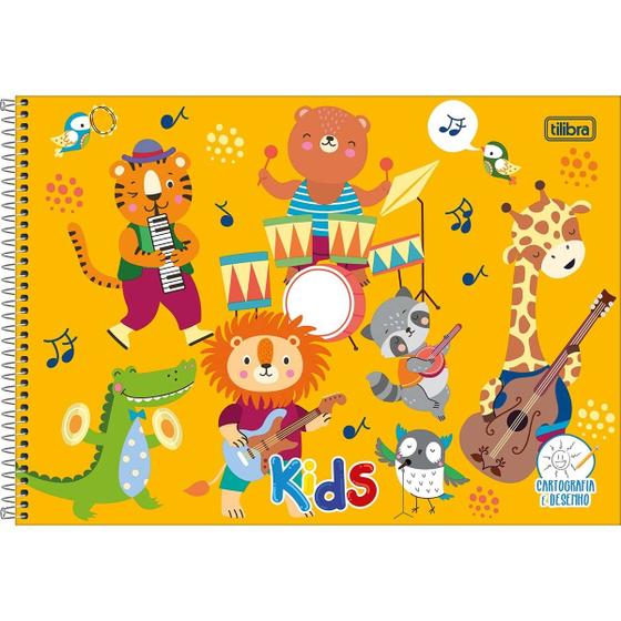 Imagem de Caderno Espiral Cartografia e Desenho Capa Dura Sapeca Kids Menina/Menino 96 Fls - Tilibra