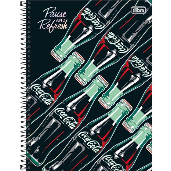 Imagem de Caderno Espiral Coca-Cola - Pause and Refresh - 80 Folhas - Tilibra