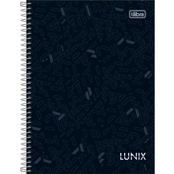 Imagem de Caderno Espiral Colegial Lunix 10 Matérias 160 Folhas Capa Dura Tilibra