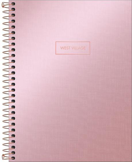 Imagem de Caderno Espiral Colegial West Village Metalizado CD 160F