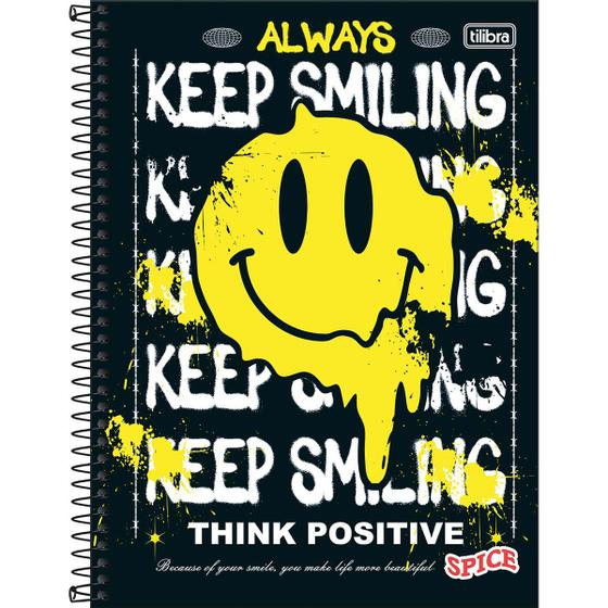 Imagem de Caderno Espiral Grande Universitario Spice 1 Matéria 80 Folhas Feminino/Masculino Capa Dura Tilibra