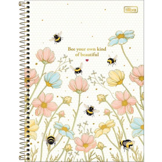 Imagem de Caderno Espiral Honey Bee - Kind of Beautiful - 80 Folhas - Tilibra