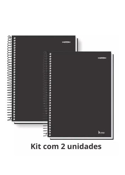 Imagem de Caderno Espiral Kit 2 Un Capa Dura Pequeno Com Linhas