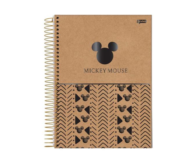 Imagem de Caderno Espiral Mickey Arts Várias Silhueta 1 Matéria 80 Fls