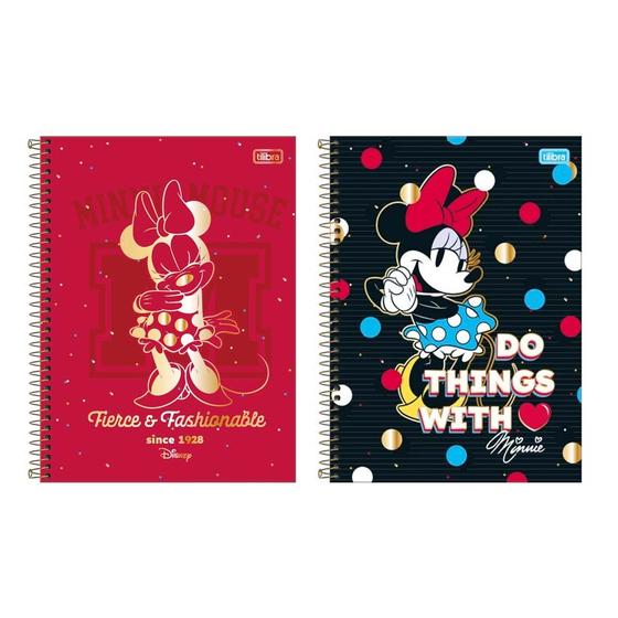 Imagem de Caderno Espiral Minnie Mouse 10Mat 160 Folhas - Tilibra