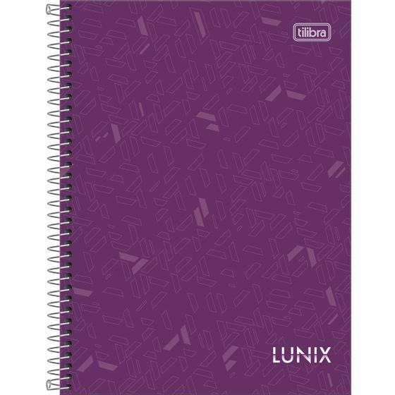 Imagem de Caderno Espiral Pequeno 1/4 Lunix 160 Folhas Capa Dura Tilibra