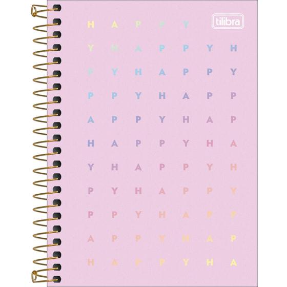 Imagem de Caderno Espiral Pequeno Tilibra Happy 1/4 80 Folhas