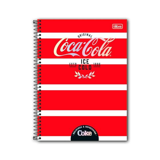 Imagem de Caderno espiral univ 10 materias coca-cola 160f - tilibra