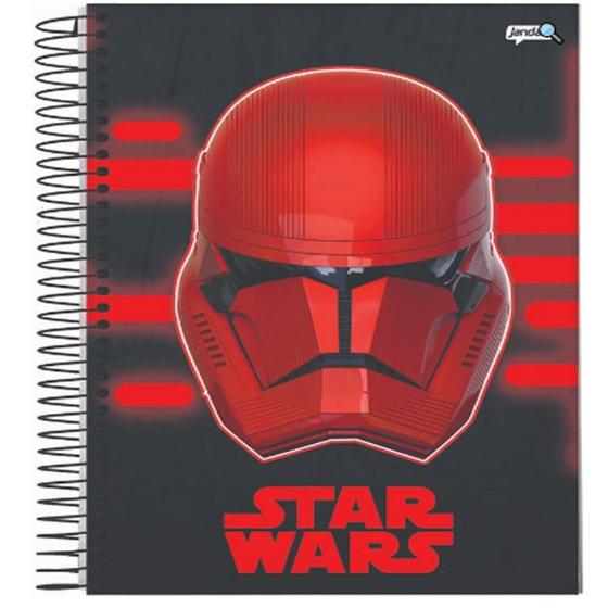 Imagem de Caderno espiral univ cd 10x1 160fls  star wars fsc   jandaia   69589 24