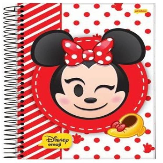 Imagem de Caderno espiral univ cd 1x1 80fls  disney emoji fsc   jandaia   69381 24