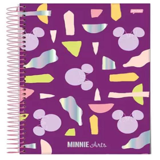 Imagem de Caderno espiral univ cd 1x1 80fls  minnie arts fsc   jandaia   72994 24