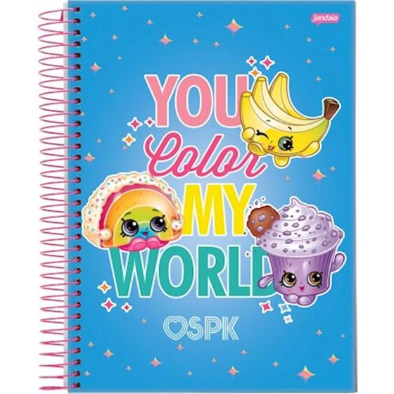 Caderno Espiral Univ Cd 1x1 96fls Shopkins Jandaia Menor preço em Caderno Espiral Univ Cd 1x1 96fls Shopkins Jandaia