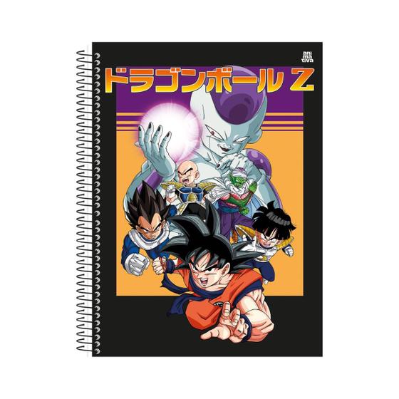 Imagem de Caderno Espiral Universitário (Grande) Dragon Ball 1 Matéria 80 Folhas - Animativa