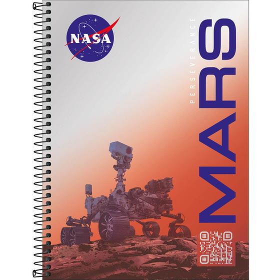 Imagem de Caderno Espiral Universitário Nasa 80 Folhas Tilibra