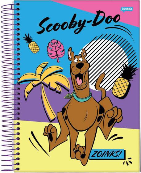 Imagem de Caderno Espiral Universitário Scooby Doo 80 Folhas Jandaia