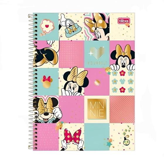 Imagem de Caderno Espiral Universitário Tilibra 1 Matéria 80 Folhas Minnie