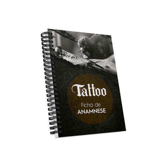 Imagem de Caderno Ficha anamnese Tatuador estúdio de tatuagem Tattoo