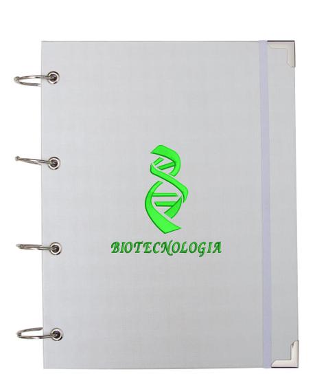 Imagem de Caderno Fichário Argolado Universitário Bordado Biotecnologia