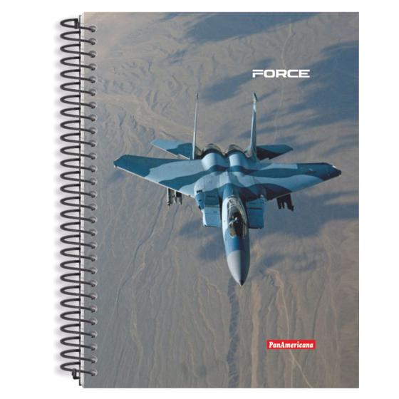Imagem de Caderno Force 12 Matérias 240 Folhas Capa Dura Universitário