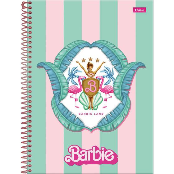 Imagem de Caderno Foroni universitário Barbie espiral 160 folhas