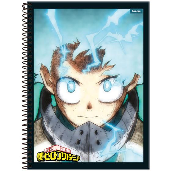 Imagem de Caderno Foroni universitário my hero academia 200x275mm 160f