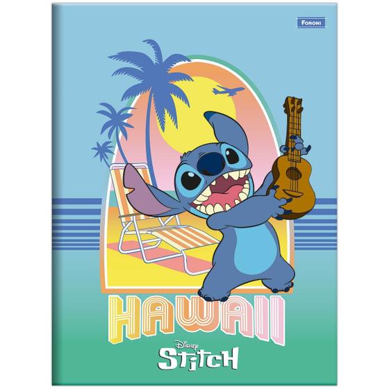 Imagem de Caderno Foroni universitário Stitch brochura 80 folhas