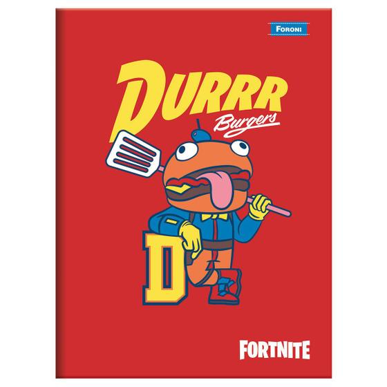 Imagem de Caderno Fortnite Brochura Pequeno 1/4 96 Folhas - Foroni