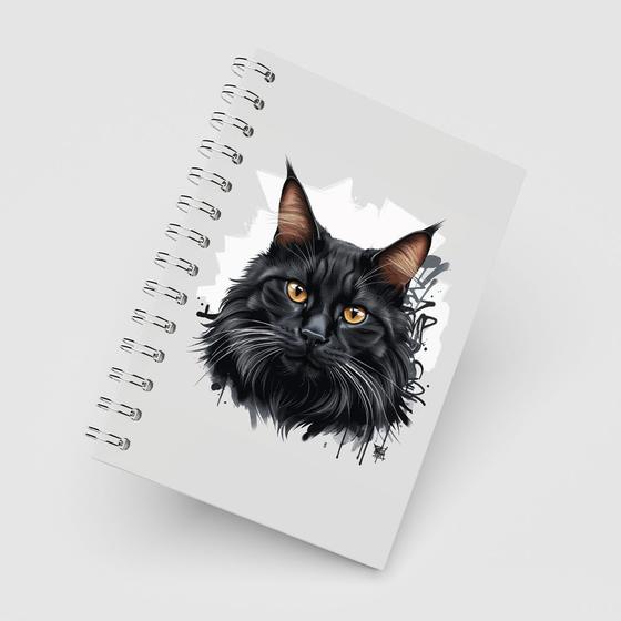 Imagem de Caderno Grande 19x27 - Gatos - Grafiti Gato Preto