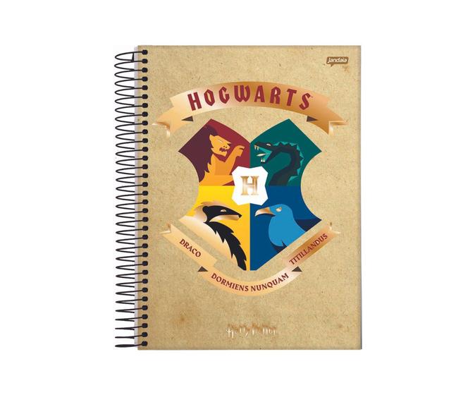 Imagem de Caderno Harry Potter Hogwarts Bege 10 Matérias 200 Folhas