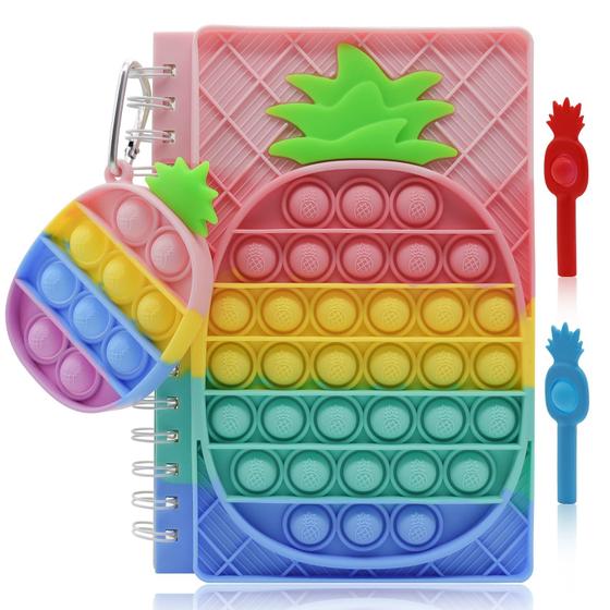 Imagem de Caderno Hidesaku Pop Fidget com Chaveiro e Tampa de Lápis