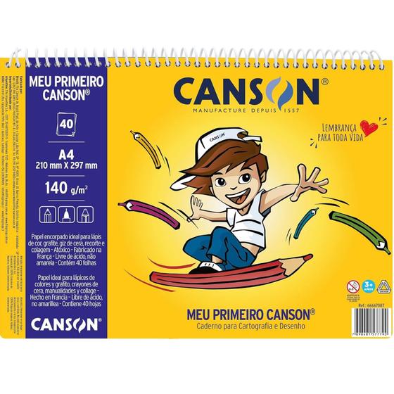 Imagem de Caderno Infantil Meu Primeiro Canson A4 40 Folhas - Canson