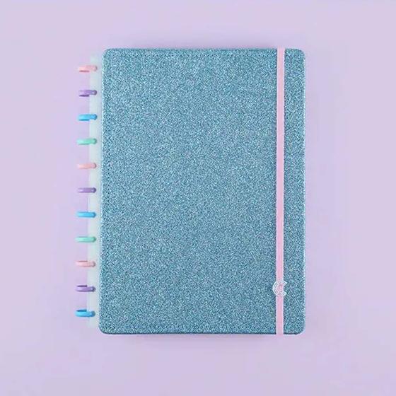 Imagem de Caderno Inteligente Let's Glitter Ocean Blue Grande Cigd4136