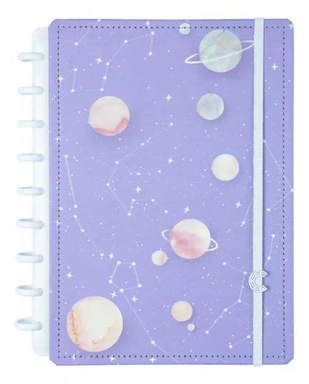 Imagem de Caderno inteligente purple galaxy by gocase - a5