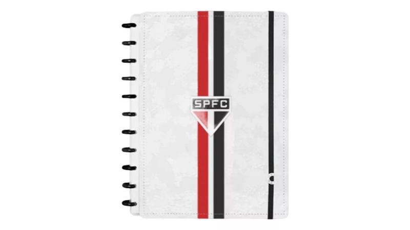 Imagem de Caderno Inteligente  São Paulo Tricolor Branco - Grande