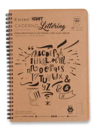 Imagem de Caderno Lettering Kraft 180Grs - Cicero