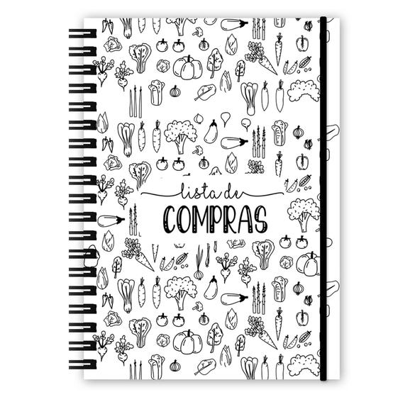 Imagem de Caderno Lista de Compras Black White