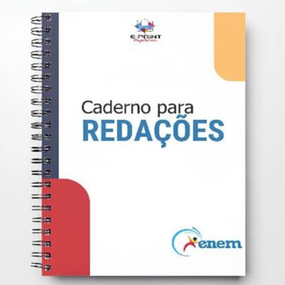 Imagem de Caderno/livro Com Folhas De Redação Do Enem Com 100 Folhas