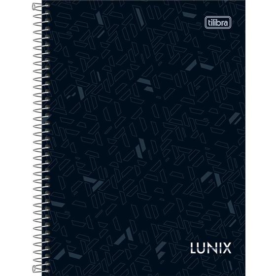 Imagem de Caderno Lunix - 160 Folhas - Preto - Tilibra