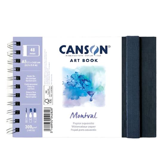 Imagem de Caderno Montval Art Book Espiral A5 300g Canson 24 Folhas 